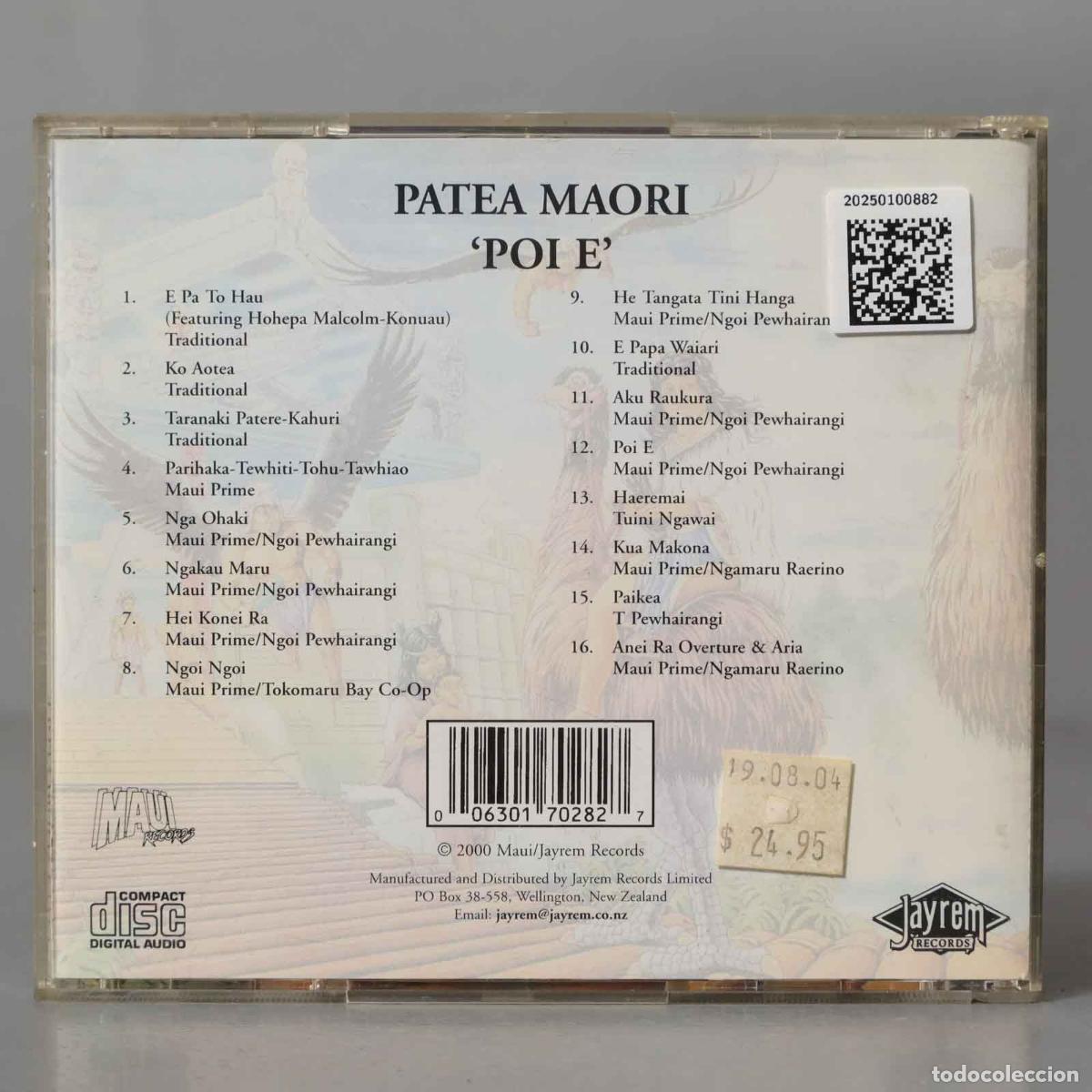 CDs de m&uacute;sica: CD. Patea Maori &ndash; Poi E - Foto 2