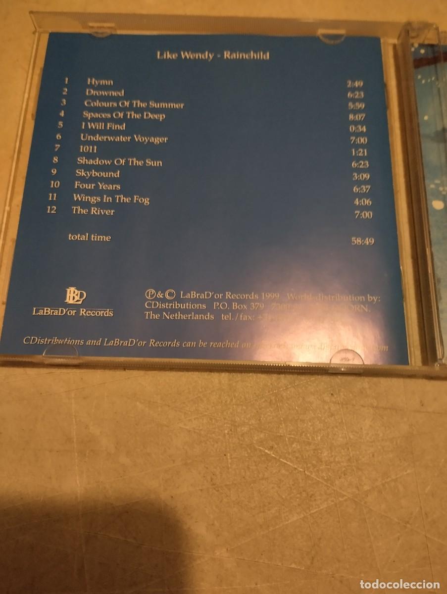 CDs de m&uacute;sica: Like Wendy CD Rainchild - Foto 3