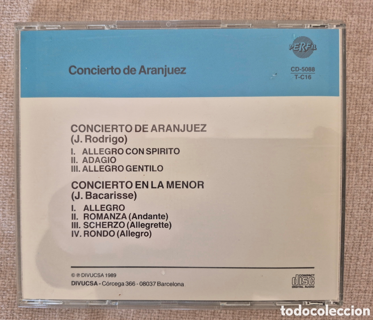CDs de m&uacute;sica: CD Concierto de Aranjuez Joaqu&iacute;n Rodrigo - Foto 2