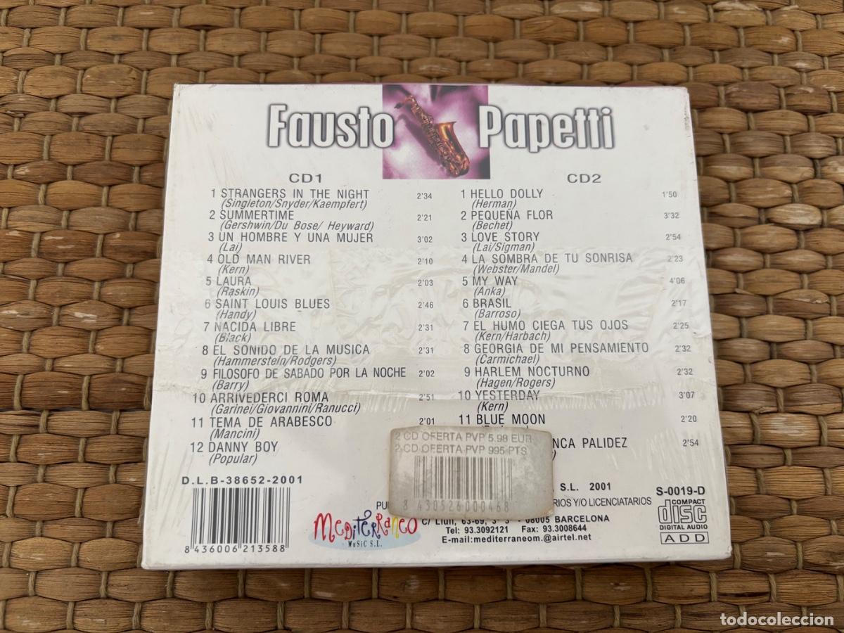 CDs de m&uacute;sica: 441 CD (( PRECINTADO )) Fausto Papetti 2CDs - Foto 2