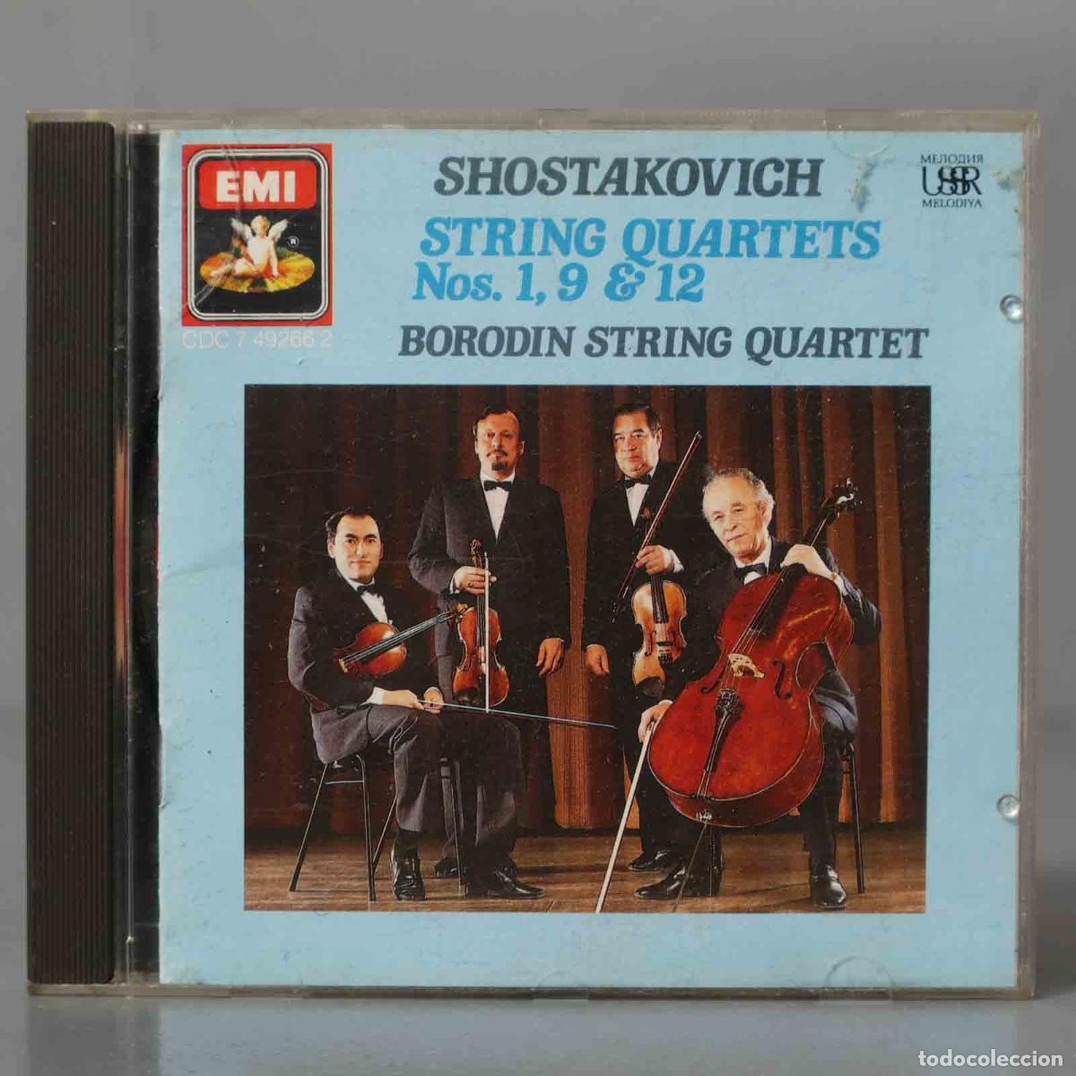 CDs de m&uacute;sica: CD. Shostakovich, Borodin String Quartet &ndash; String Quartets Nos. 1, 9 and 12 - Foto 1