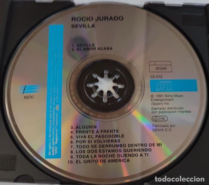 CDs de m&uacute;sica: ROCIO JURADO, SEVILLA, DISCO CD, COMPACT DISC - Foto 3