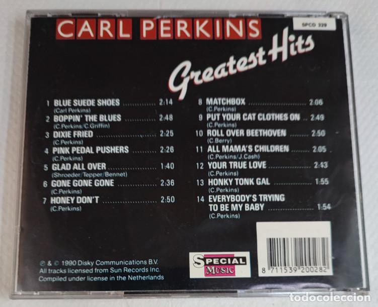 CDs de m&uacute;sica: CARL PERKINS, GREATEST HITS, DISCO CD, COMPACT DISC - Foto 2