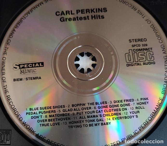 CDs de m&uacute;sica: CARL PERKINS, GREATEST HITS, DISCO CD, COMPACT DISC - Foto 3