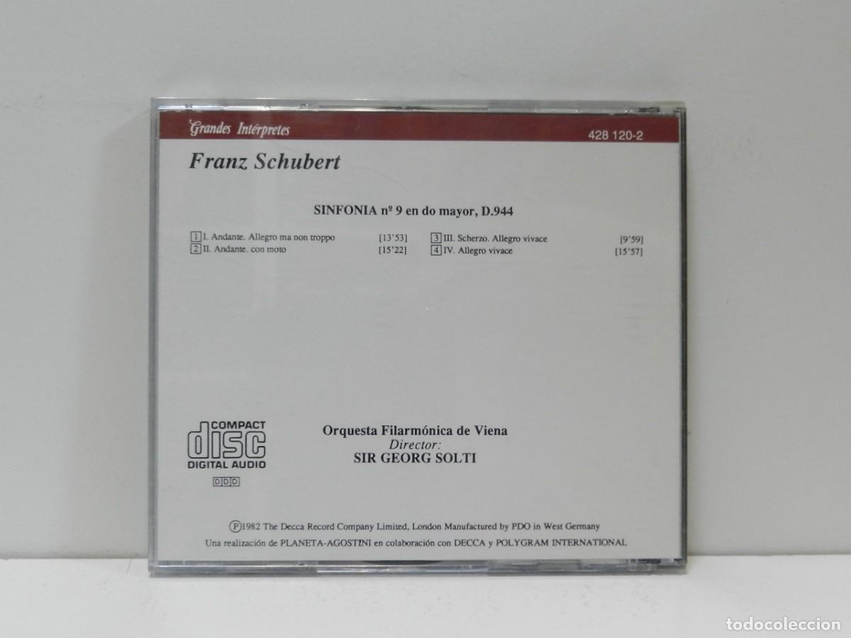 CDs de m&uacute;sica: DISCO CD. Solti &ndash; Schubert - Grandes Int&eacute;rpretes. COMPACT DISC. - Foto 2