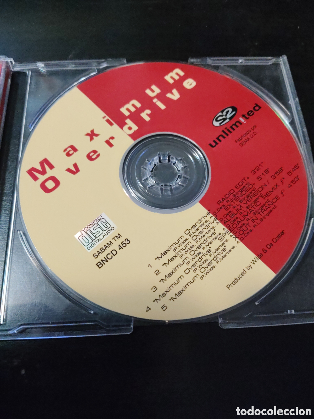 CDs de m&uacute;sica: 2 Unlimited&nbsp;&ndash;&nbsp;Maximum Overdrive CD maxi single 1993 Espa&ntilde;a - Foto 2