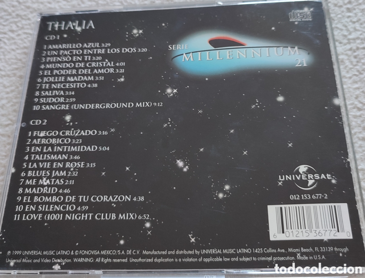 CDs de m&uacute;sica: Thalia &rdquo;Serie millennium 21&rdquo; - Foto 2