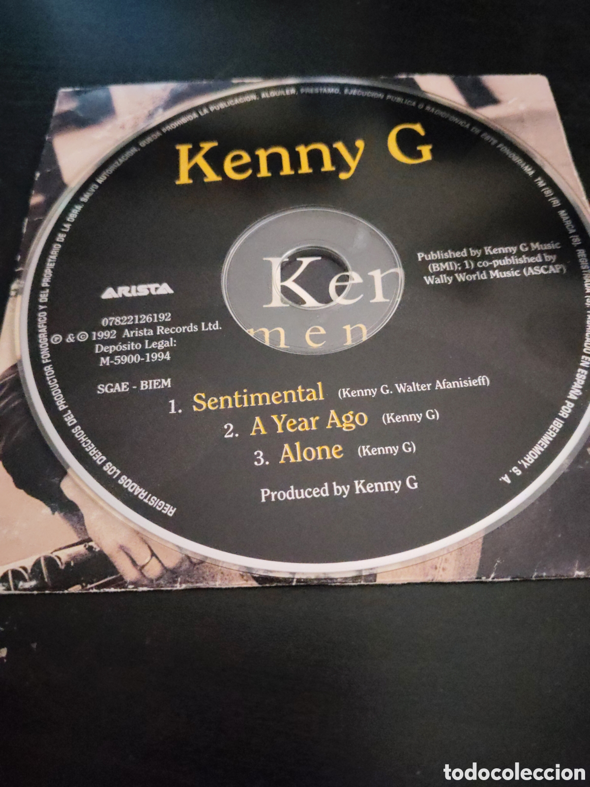 CDs de m&uacute;sica: Kenny G&nbsp;&ndash;&nbsp;Sentimental CD single 1993 - Foto 3