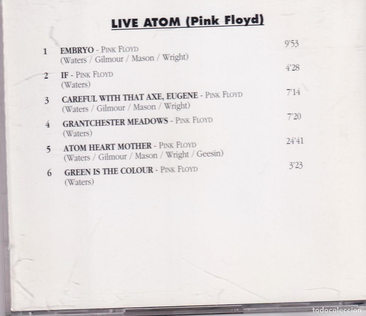 CDs de m&uacute;sica: Pink Floyd - Live Atom - Foto 2