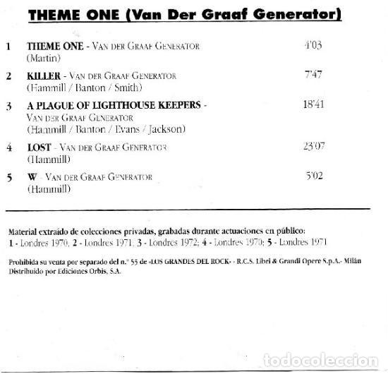 CDs de m&uacute;sica: Van der Graaf Generator - Theme One - Foto 2