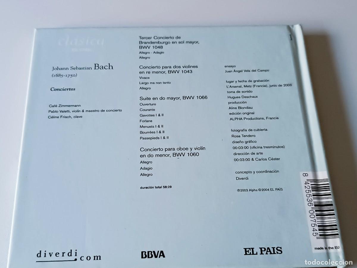 CDs de m&uacute;sica: BACH CONCIERTOS EL PAIS LIBRO CON CD - Foto 2