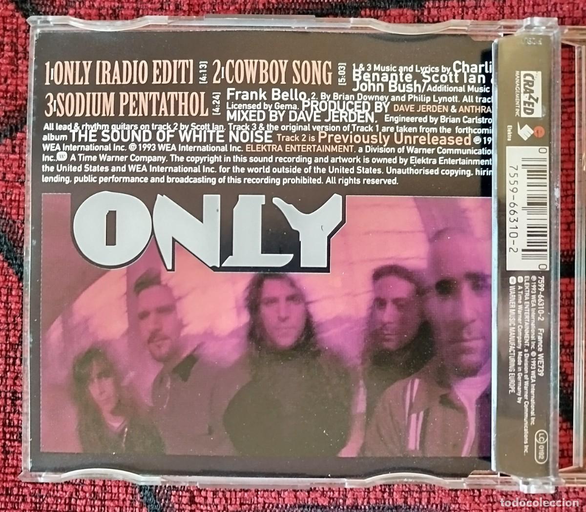 CDs de m&uacute;sica: ANTHRAX ** Only ** 1993 CD SINGLE ALEMANIA - Foto 2