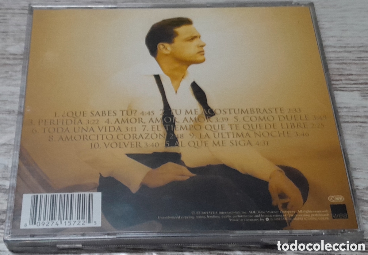 CDs de m&uacute;sica: LUIS MIGUEL - MIS ROMANCES - Foto 2