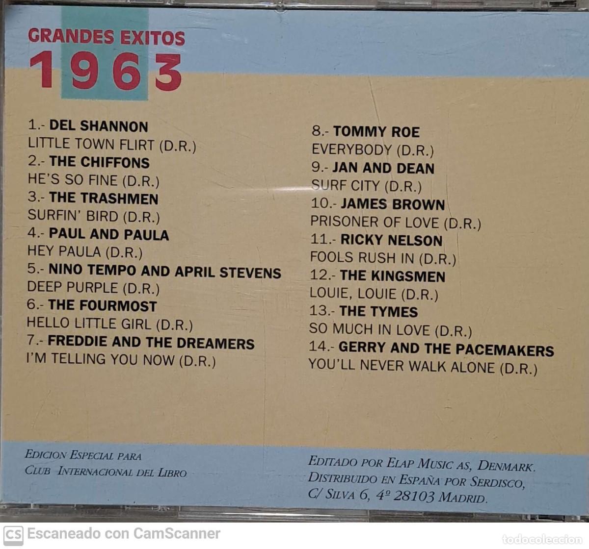 CDs de m&uacute;sica: Various &lrm;&ndash; Grandes Exitos 1963 - Foto 2