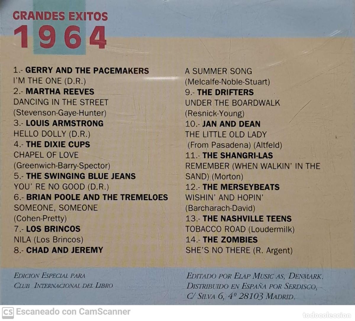 CDs de m&uacute;sica: Various &lrm;&ndash; Grandes Exitos 1964 - Foto 2
