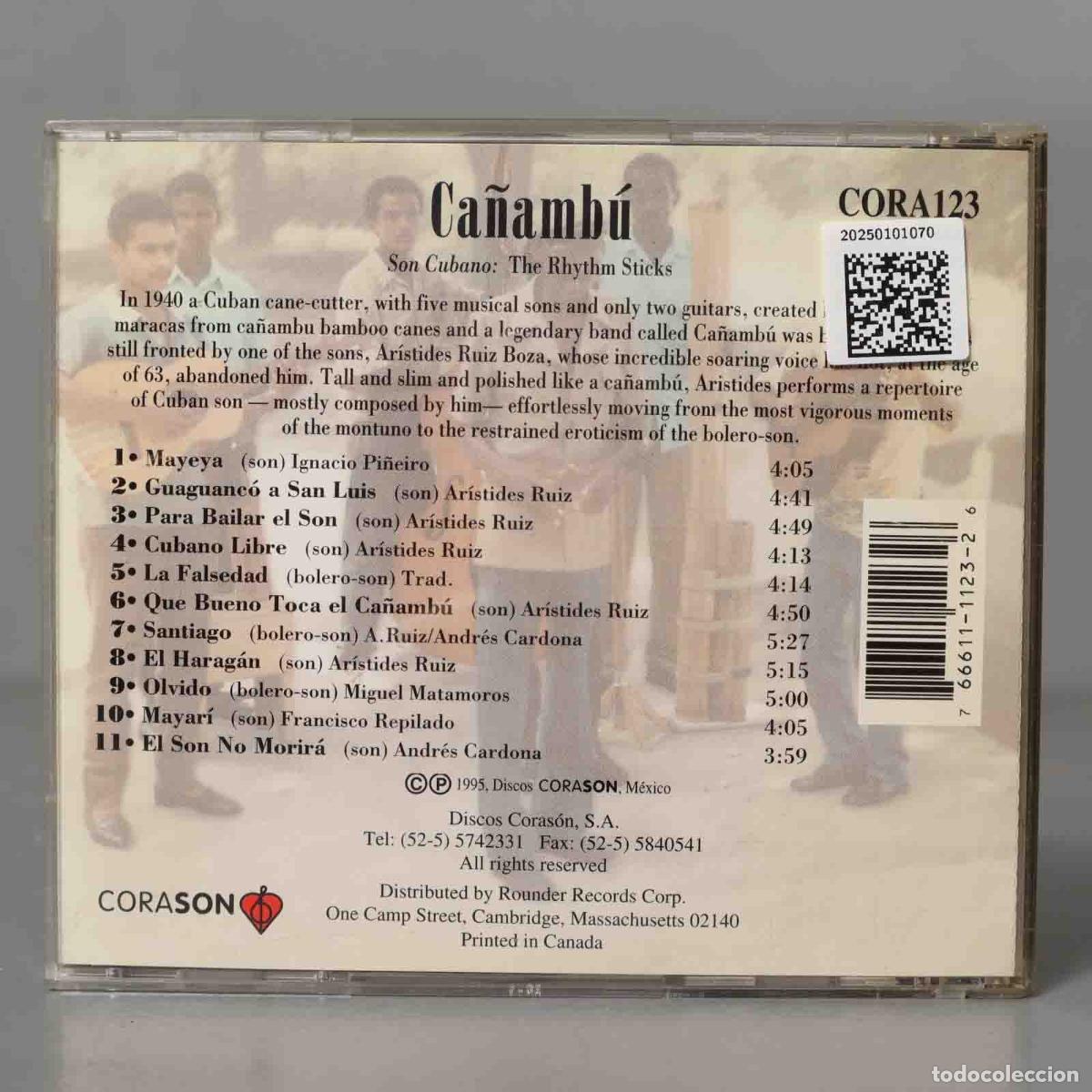 CDs de m&uacute;sica: CD. Ca&ntilde;amb&uacute; &ndash; Son Cubano: The Rhythm Sticks - Foto 2