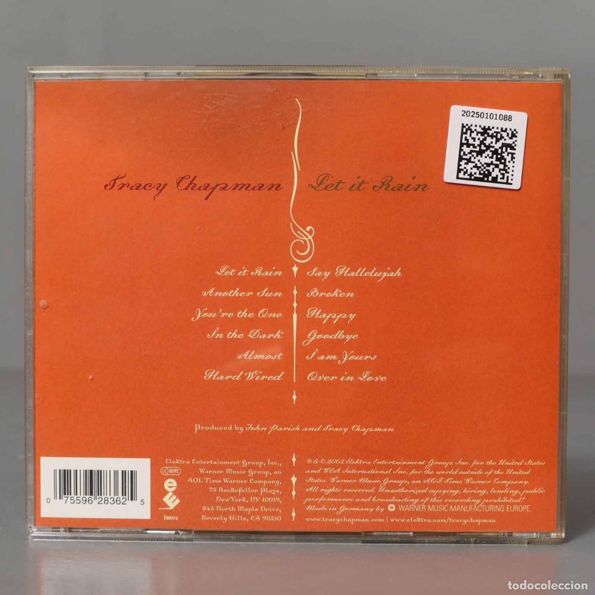 CDs de m&uacute;sica: CD. Tracy Chapman &ndash; Let It Rain - Foto 2