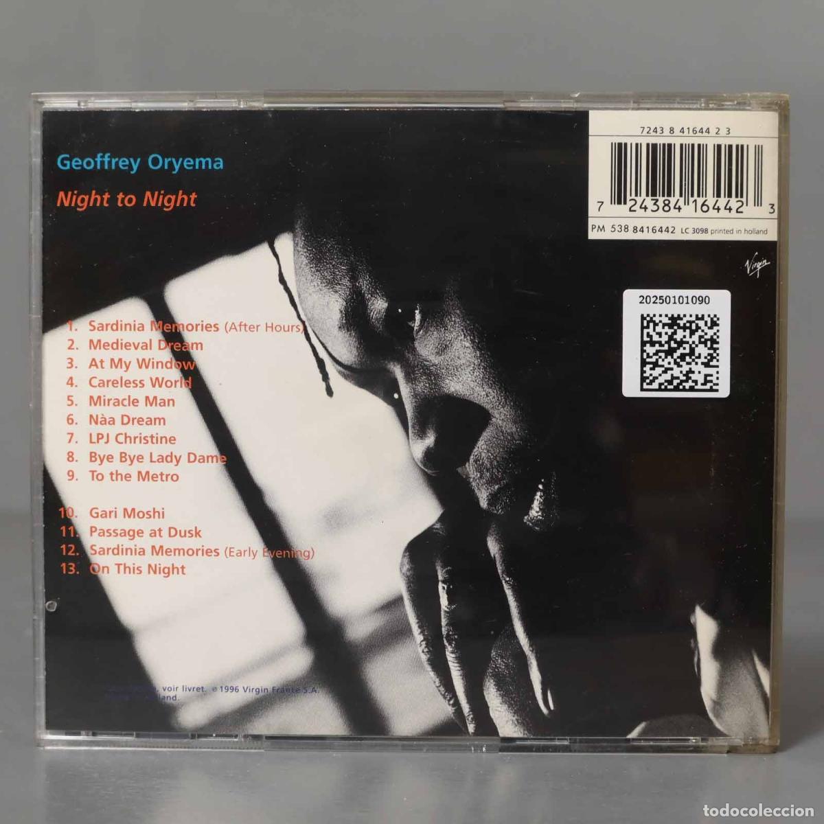 CDs de m&uacute;sica: CD. Geoffrey Oryema &ndash; Night To Night - Foto 2