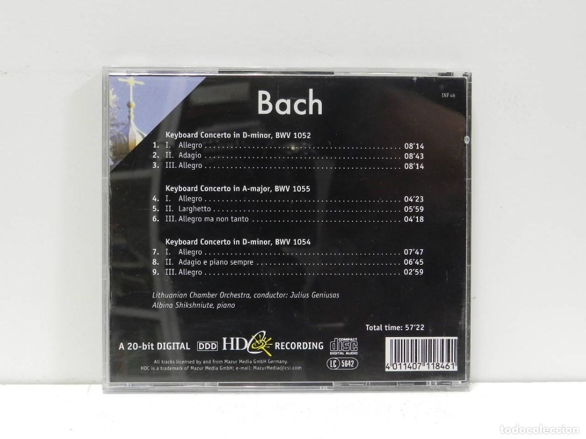 CDs de m&uacute;sica: DISCO CD. J.S.Bach &ndash; Keyboard Concertos. COMPACT DISC. - Foto 2