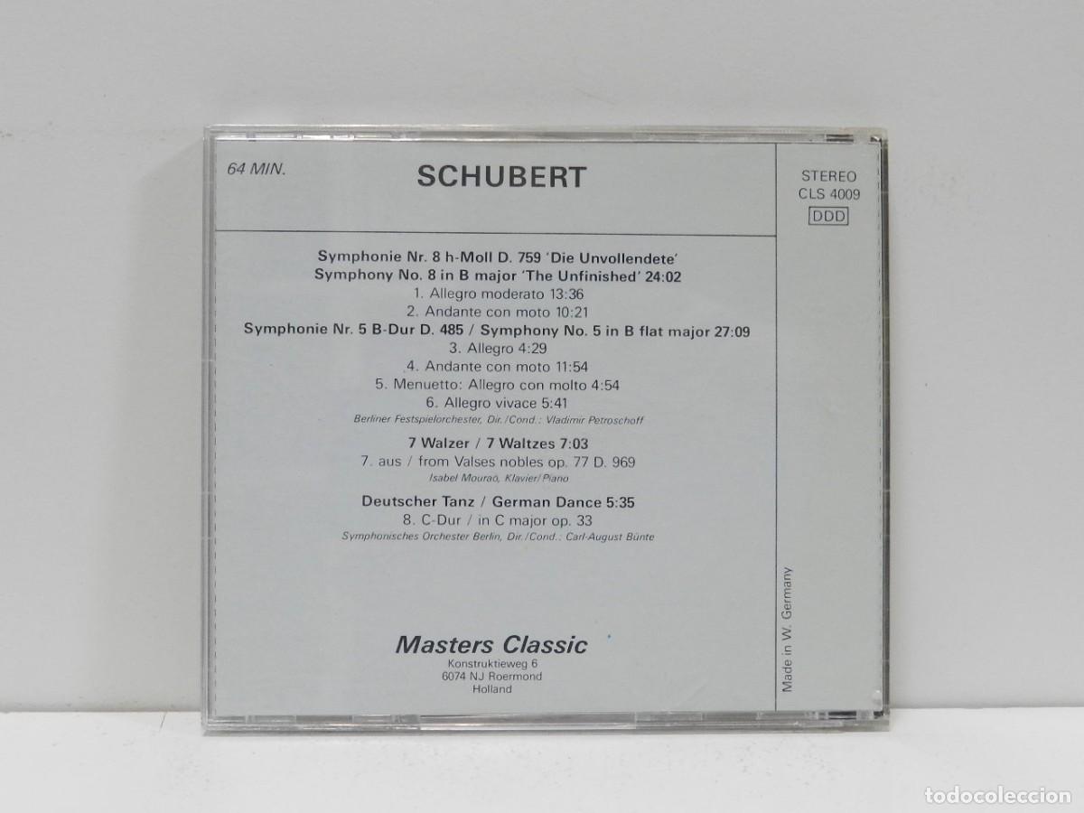 CDs de m&uacute;sica: DISCO CD. Schubert &ndash; The Unfinished. COMPACT DISC. - Foto 2