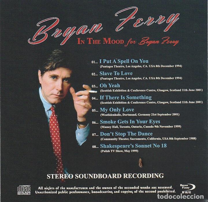 CDs de m&uacute;sica: CD Bryan FERRY - Live / Soundboard - Foto 2