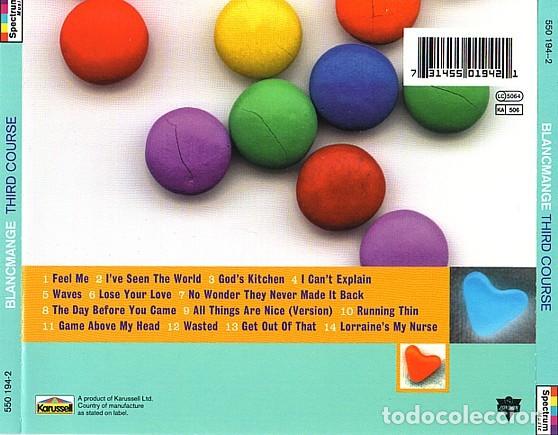 CDs de m&uacute;sica: Blancmange - The third course - Foto 2