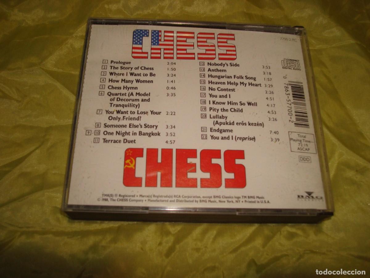 CDs de m&uacute;sica: CHESS. ORIGINAL BROADWAY CAST RECORDING. CD + LIBRETO(#) - Foto 2