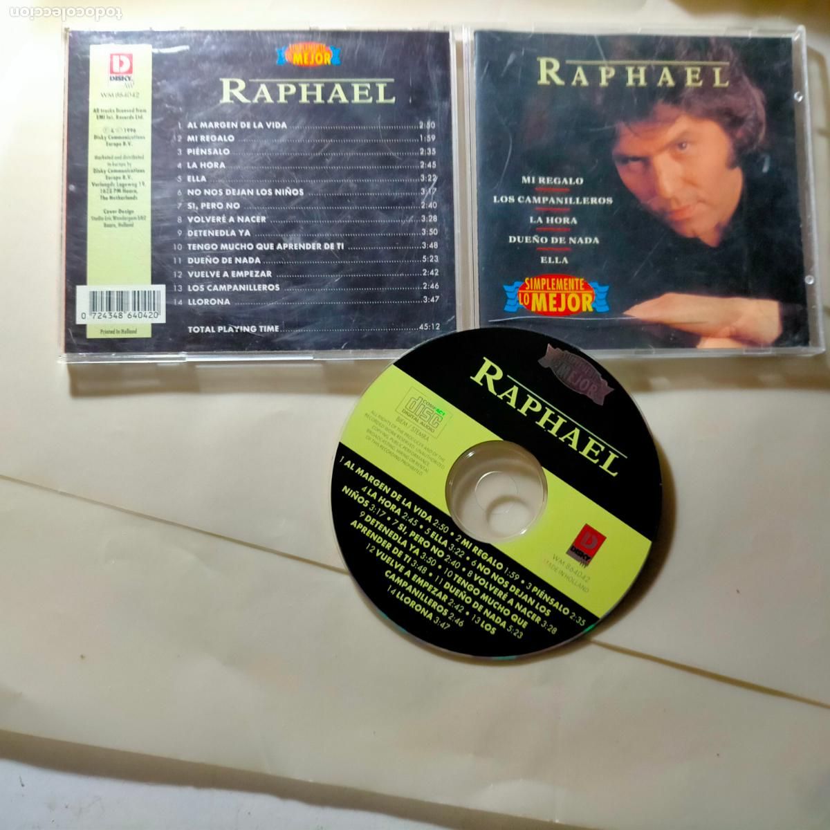 CDs de m&uacute;sica: musica cd -14 temas de raphael - Foto 1