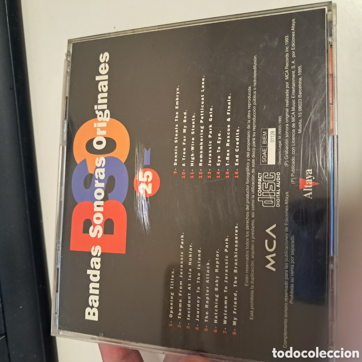 CDs de m&uacute;sica: Jurassic Park - BSO (1993) - Foto 4