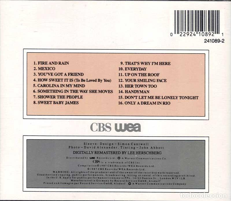 CDs de m&uacute;sica: James Taylor - Classic Songs. CD - Foto 2