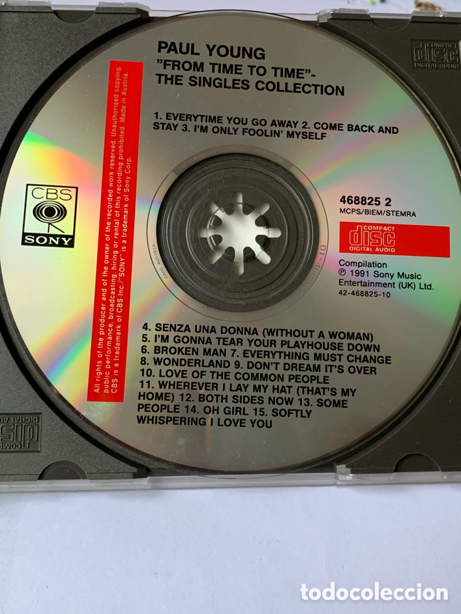 CDs de m&uacute;sica: CD Paul Young From time to time - Foto 3