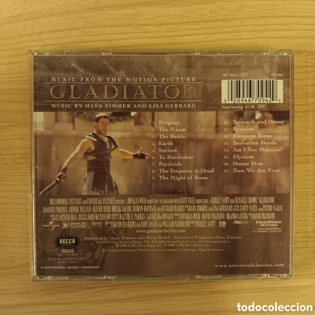 CDs de m&uacute;sica: &rdquo;GLADIATOR&rdquo; HANS ZIMMER, LISA GERRARD - Foto 2