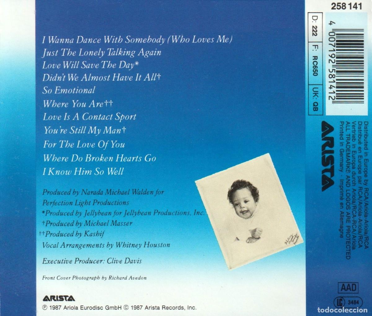 CDs de m&uacute;sica: �H603 - WHITNEY HOUSTON. WHITNEY. CD. - Foto 2