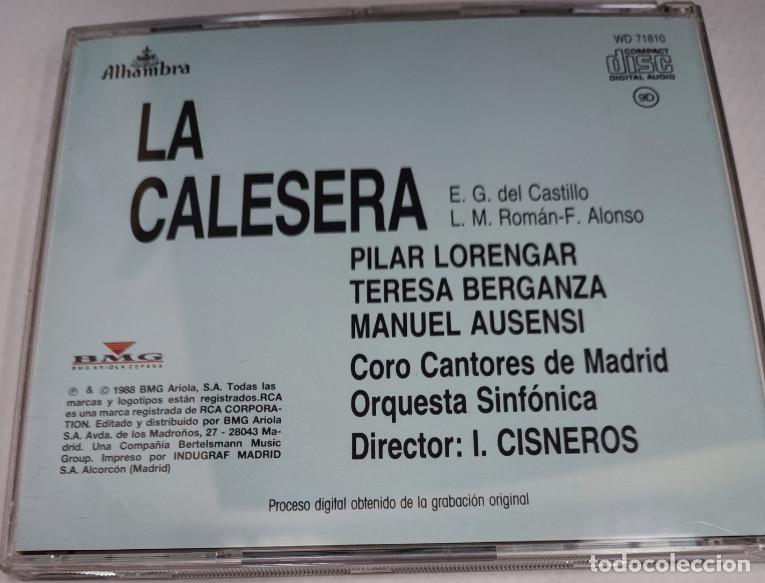 CDs de m&uacute;sica: LA CALESERA, ALHAMBRA 1988, DISCO CD, COMPACT - Foto 2