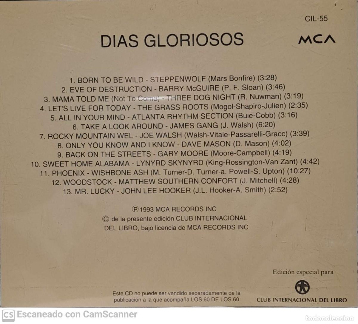 CDs de m&uacute;sica: Various &lrm;&ndash; Dias Gloriosos - Foto 2