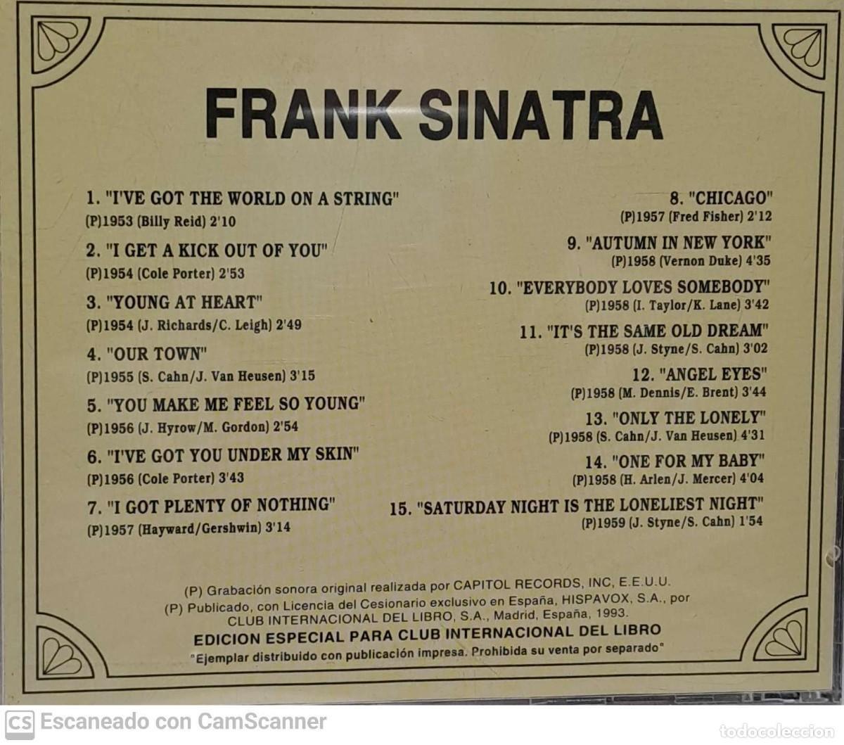 CDs de m&uacute;sica: Frank Sinatra &lrm;&ndash; Frank Sinatra - Foto 2