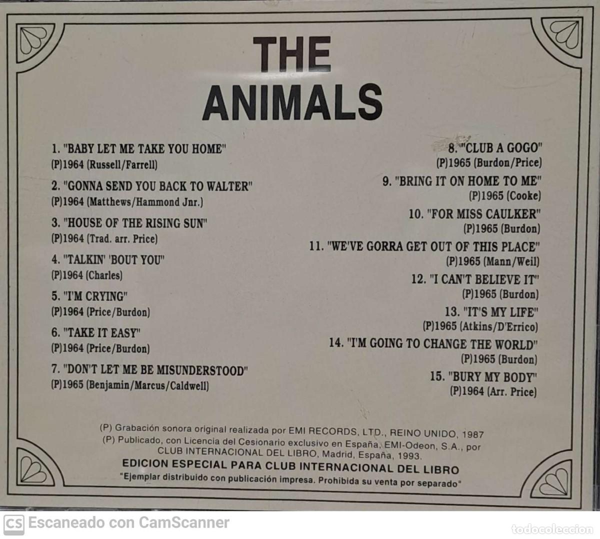 CDs de m&uacute;sica: The Animals &lrm;&ndash; The Animals - Foto 2