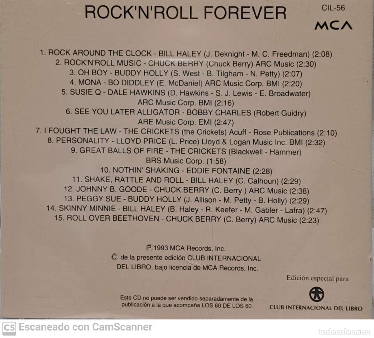 CDs de m&uacute;sica: Various &lrm;&ndash; Rock And Roll Forever - Foto 2