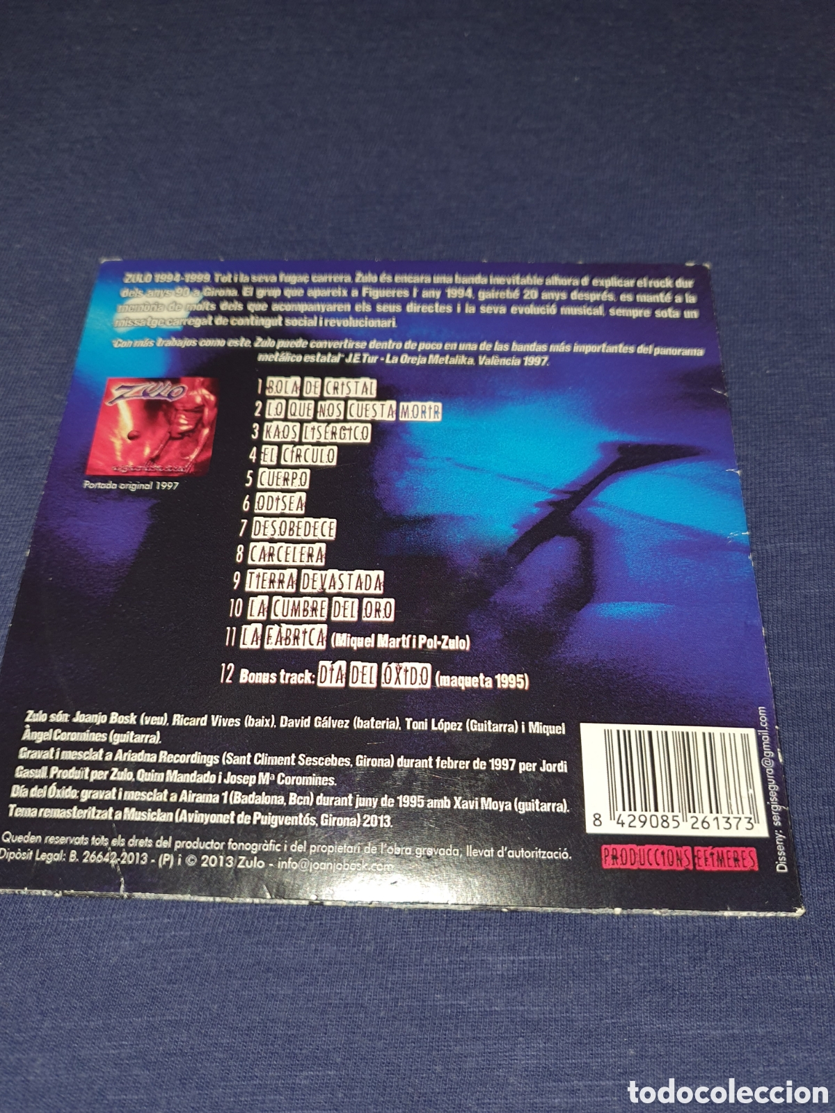 CDs de m&uacute;sica: Zulo Agorafobia CD Heavy Metal - Foto 2