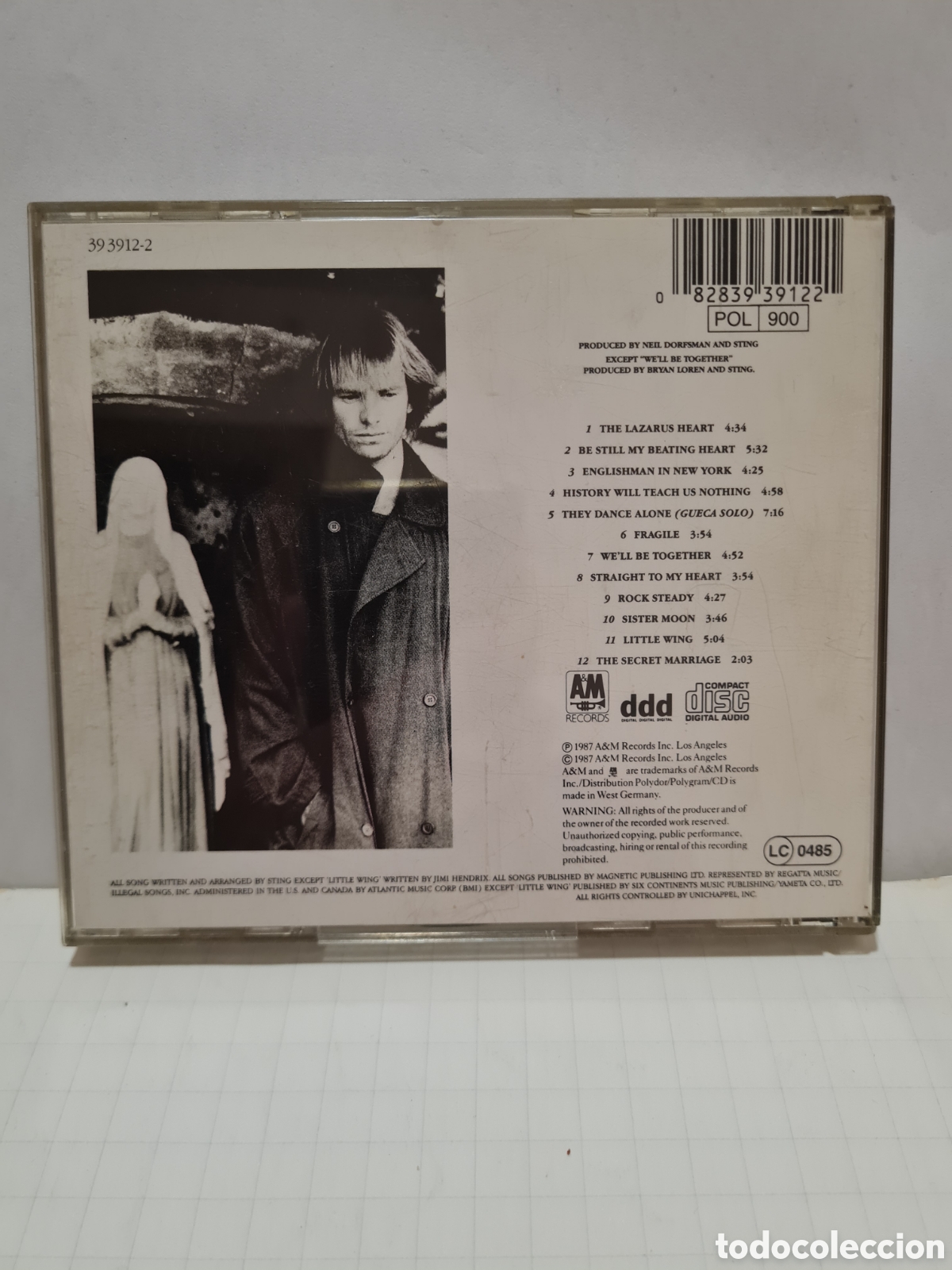 CDs de m&uacute;sica: CD Nothing like the Sun. STING. 1987 - Foto 2