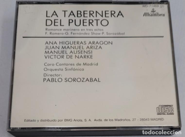 CDs de m&uacute;sica: LA TABERNA DEL PUERTO, ALHAMBRA 1987, 2 DISCOS CD, DOBLE COMPACT DISC - Foto 2