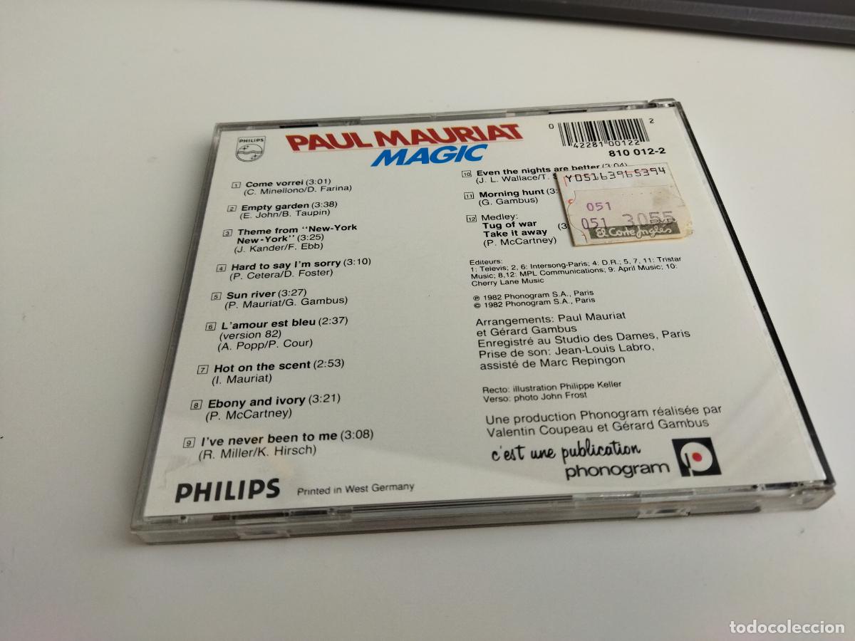 CDs de m&uacute;sica: PAUL MAURIAT - MAGIC - PHILIPS / PHONOGRAM CD 810 012-2 - COMO NUEVO - Foto 5