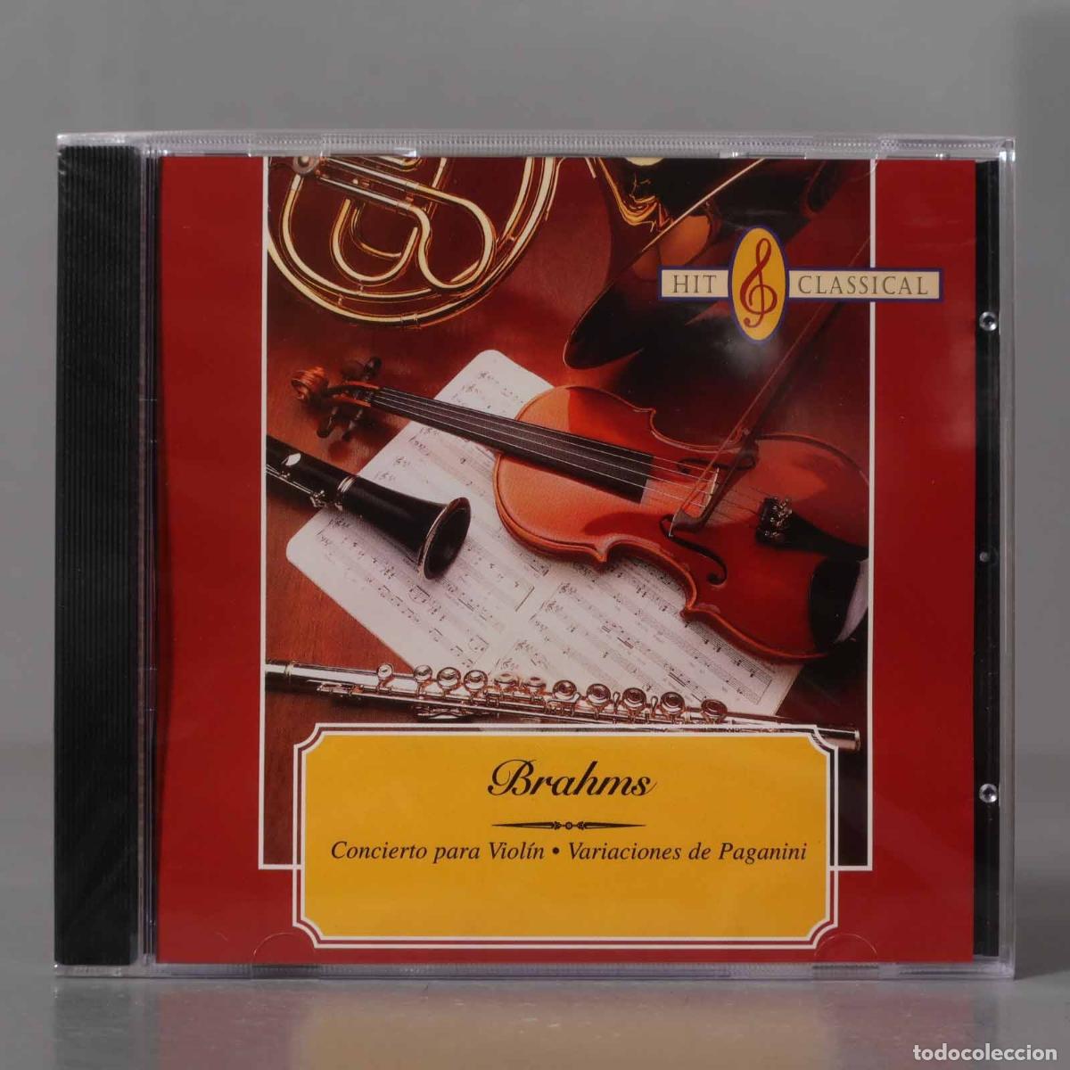CDs de m&uacute;sica: CD. Concierto para Viol&iacute;n &bull; Variaciones de Paganini BRAHMS. PRECINTADO - Foto 1