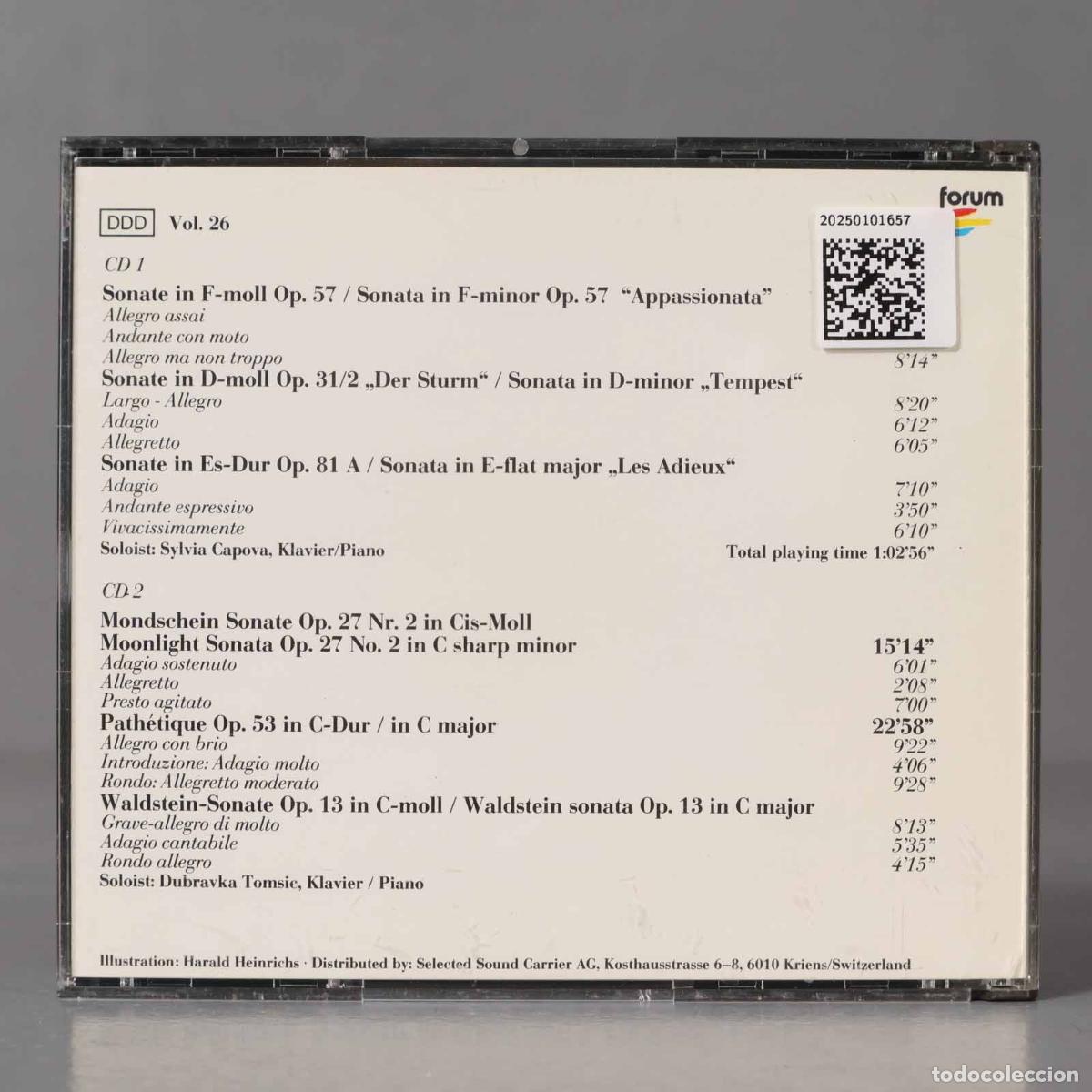 CDs de m&uacute;sica: CD. Ludwig van Beethoven &ndash; Famous Sonatas - Foto 2