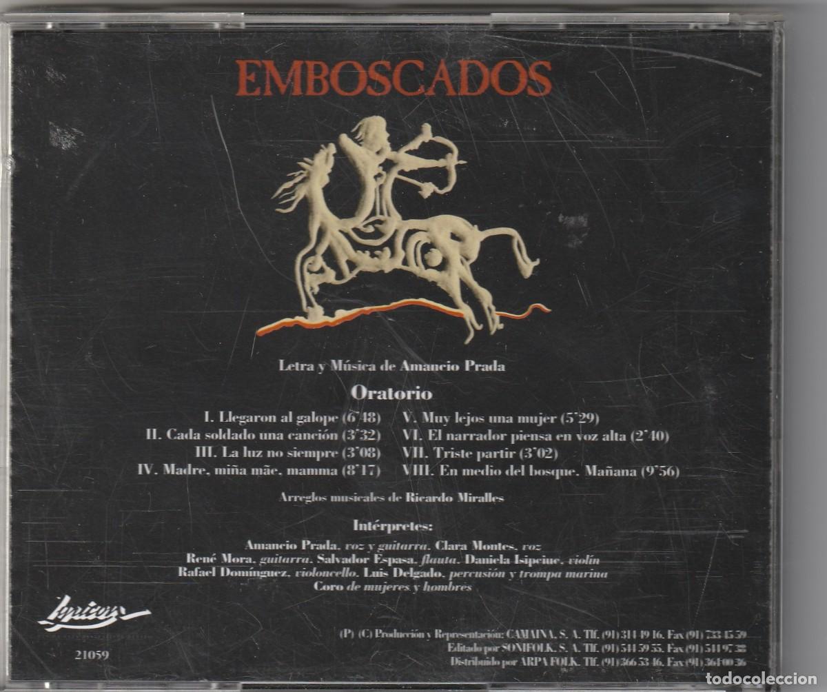 CDs de m&uacute;sica: AMANCIO PRADA - EMBOSCADOS (CD LYRICON 1994) - Foto 2