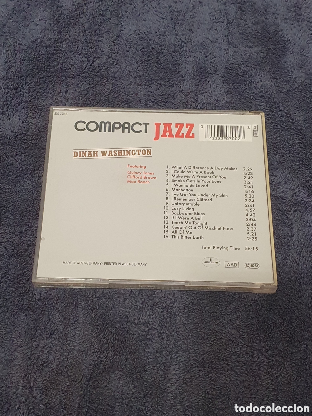 CDs de m&uacute;sica: CD- 23. Compact Jazz - Dinah Washington, De 2&ordf; Mano. - Foto 2