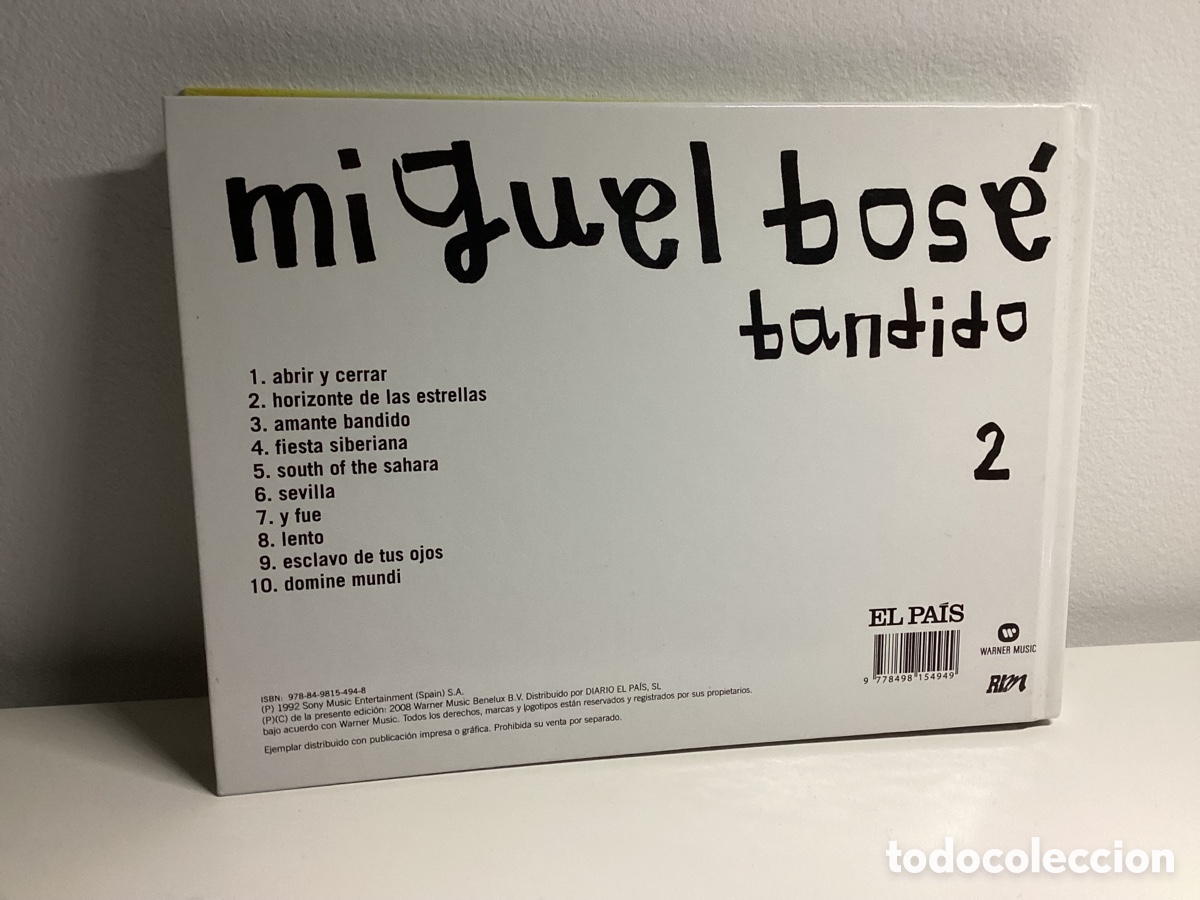 CDs de m&uacute;sica: Miguel Bos&eacute; - Bandido - Cd 2008 - DigiBook - Foto 2