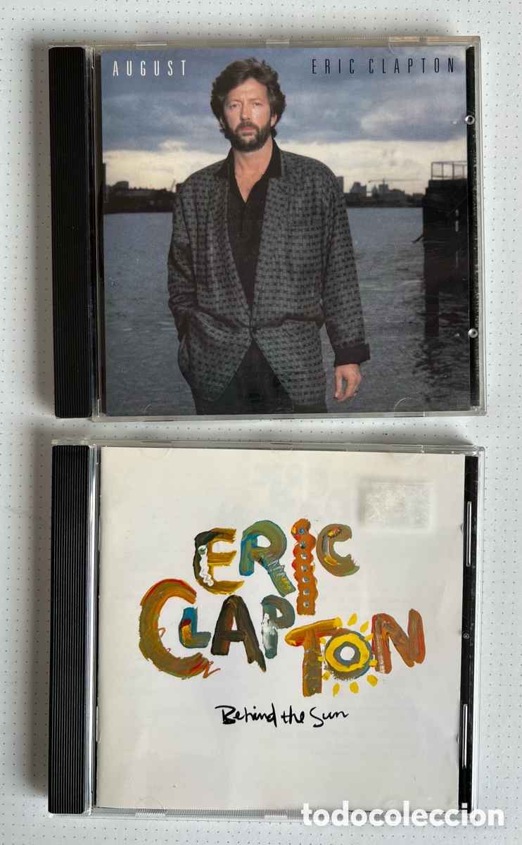 CDs de m&uacute;sica: Eric Clapton lote &ldquo;Behind the sun&rdquo; &ldquo;August&rdquo; - Foto 1