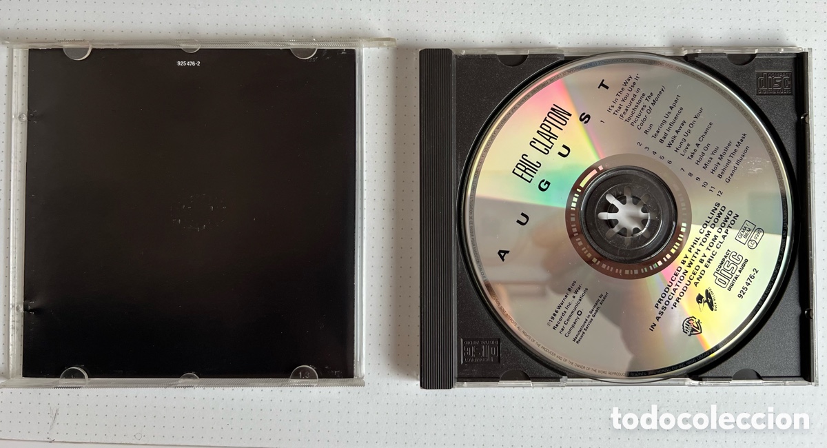 CDs de m&uacute;sica: Eric Clapton lote &ldquo;Behind the sun&rdquo; &ldquo;August&rdquo; - Foto 4