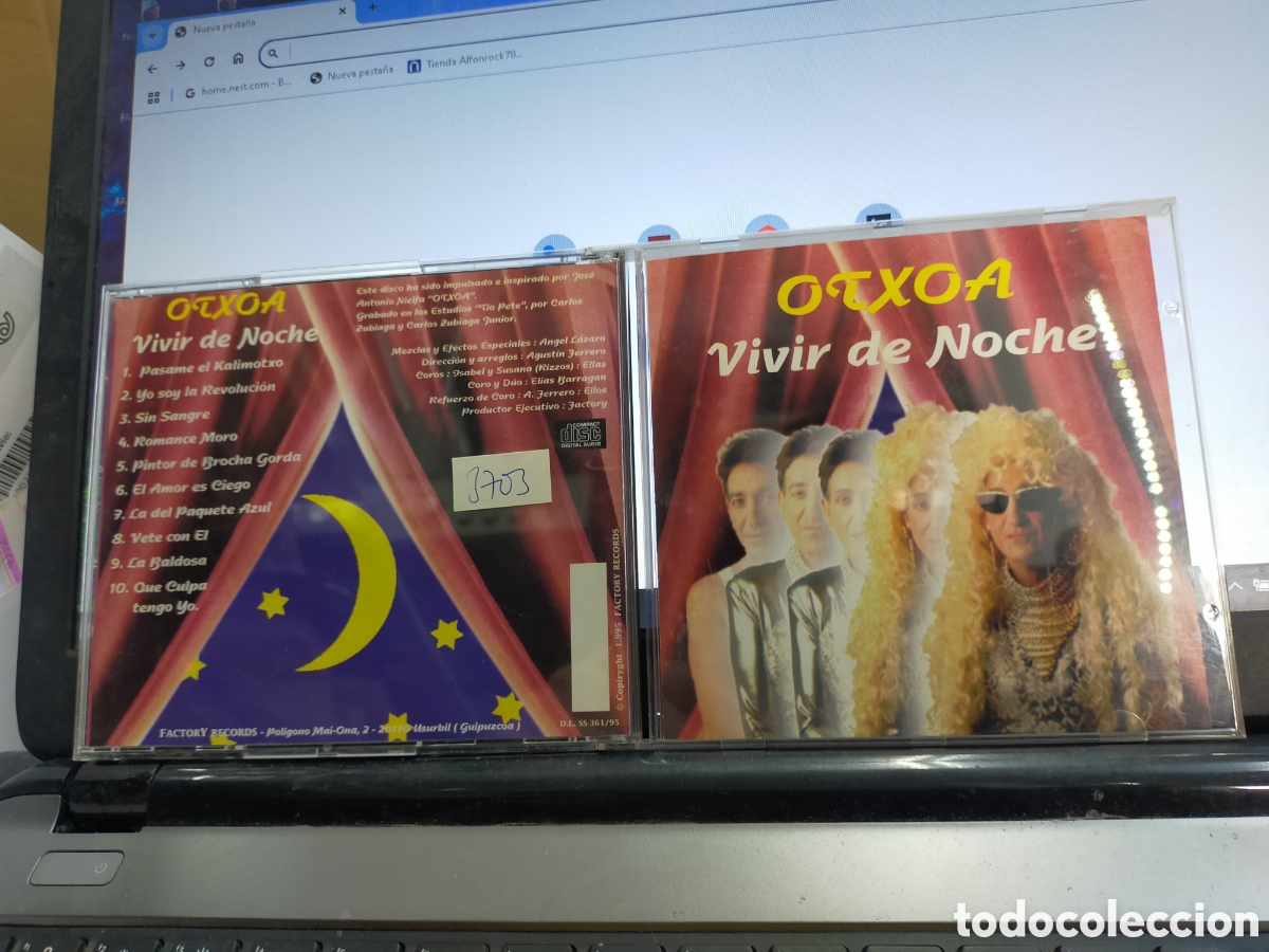 CDs de m&uacute;sica: Otxoa CD vivir de noche 1995 - Foto 1